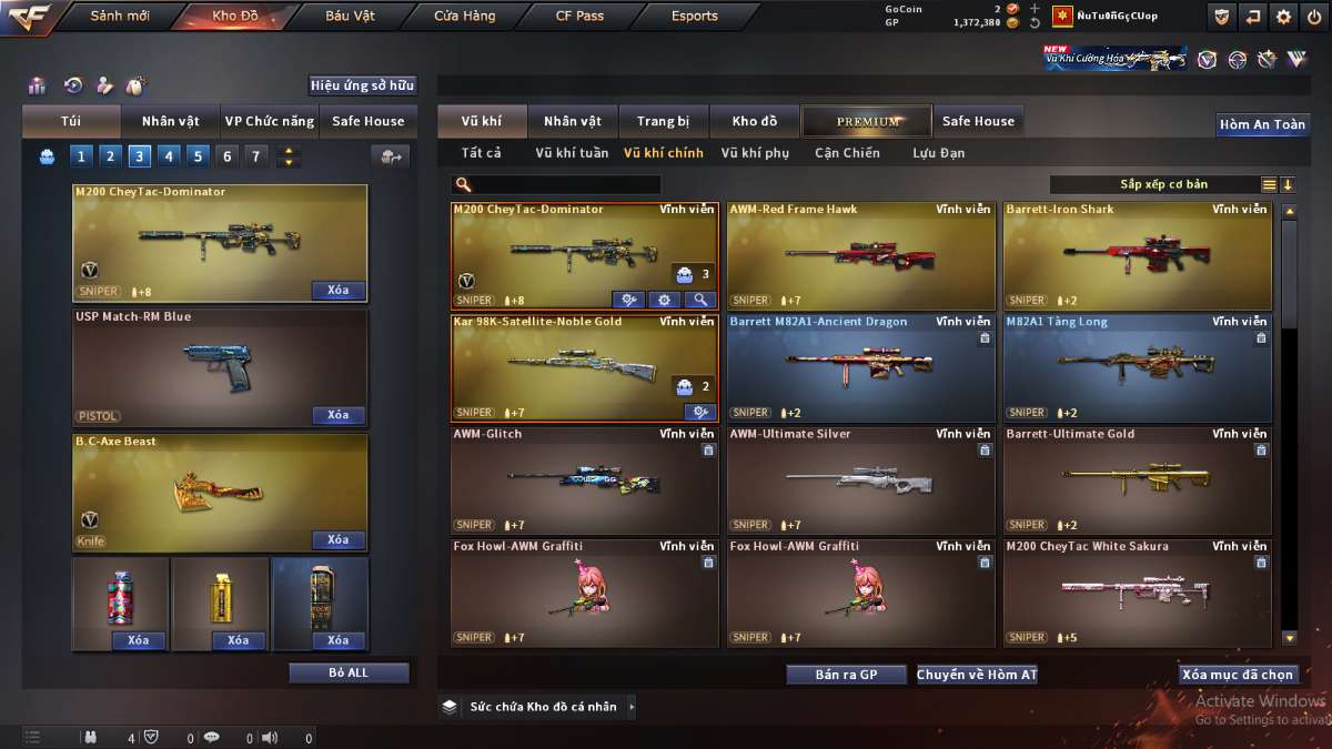 shop acc cf uy tin gia re
